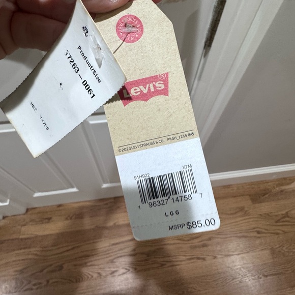 Levi's Kids Fleece Jacket - Navy and Cream - Picture 4 of 4